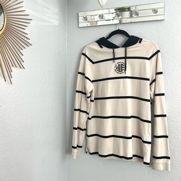 Huf black and white hooded long sleeve size large - Picture 3 of 11